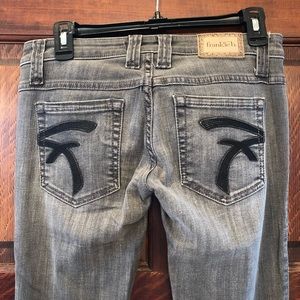 Frankie B. Grey boot cut jeans